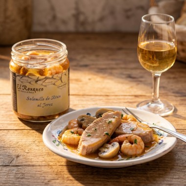 Solomillo de atún al Jerez El Ronqueo