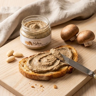 Paté de setas con almendras ecológico Conservas Contigo