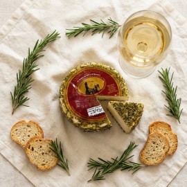 Queso de vaca y cabra curado en romero Castillo de la Sierra